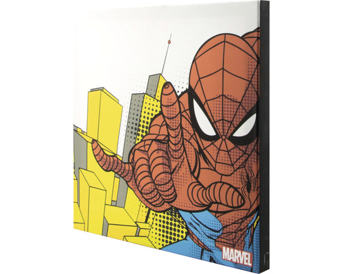 Canvas schilderij Spiderman Retro set van 3 3x 30x30 cm