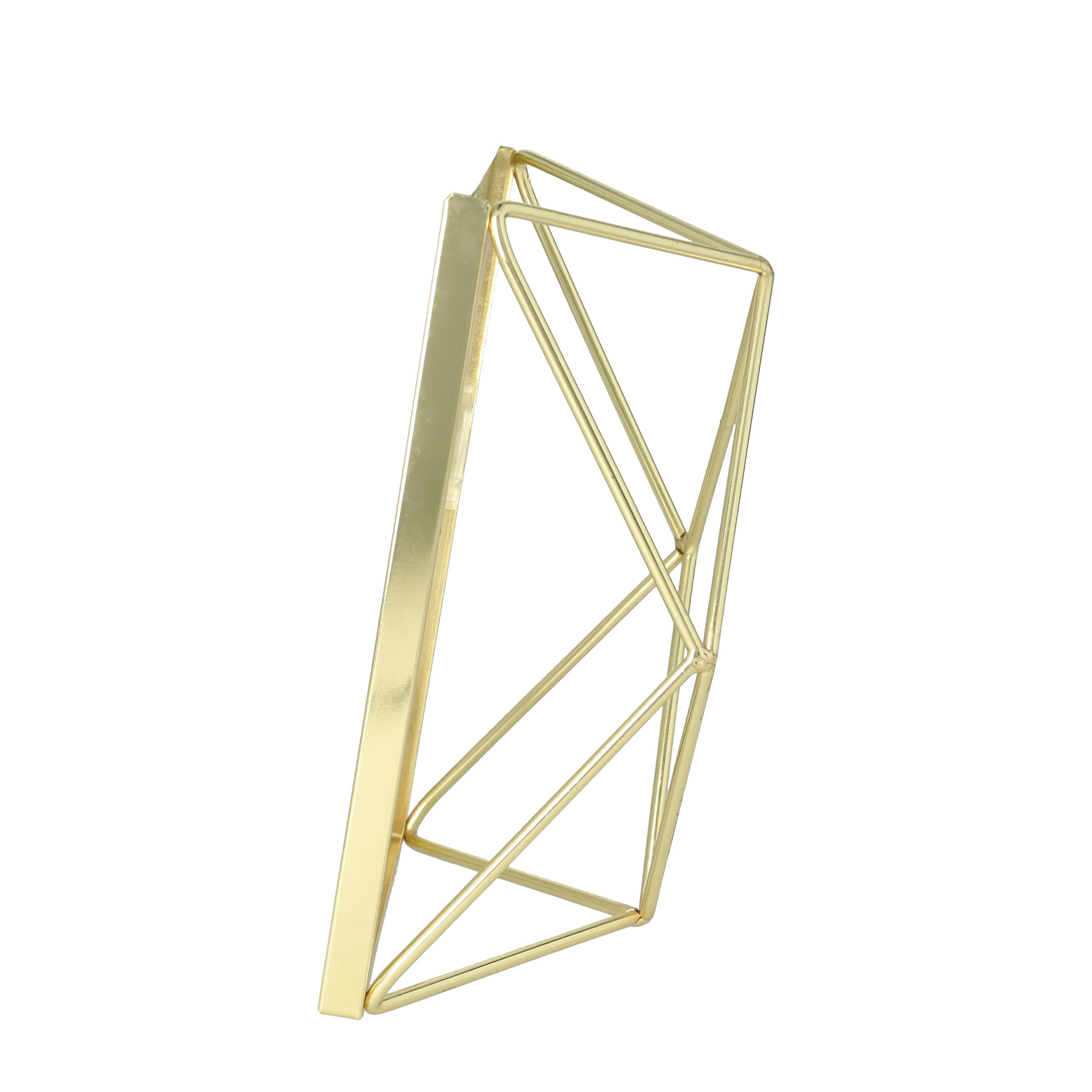 (10x15cm) Geometric 3D Metall Bilderrahmen Home Deko Fotorahmen (8.1886) - Gold