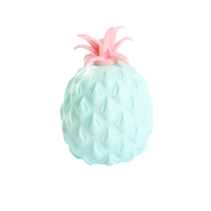 (3er Set) Anti Stress Silikon Knautsch Spielzeug Fidget Spiel - Ananas