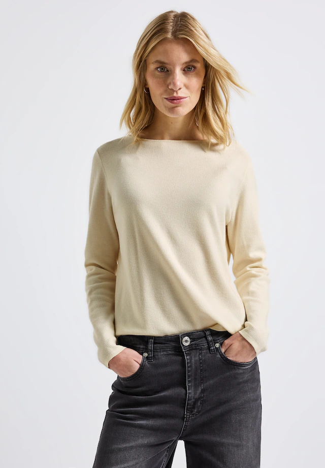 STREET ONE Strickpullover , mit U-Boot-Ausschnitt