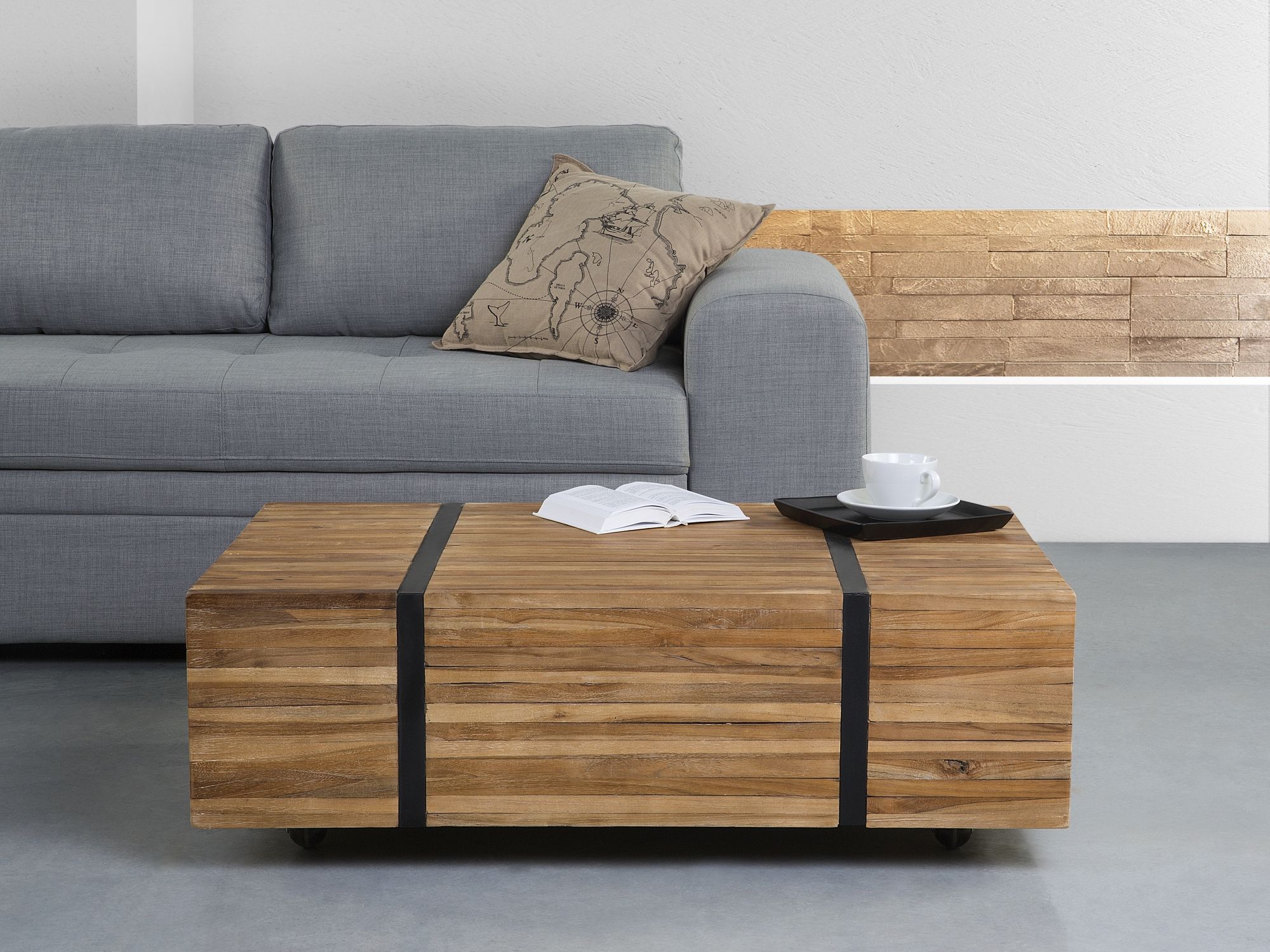 Salontafel GANDER Teakhout Bruin