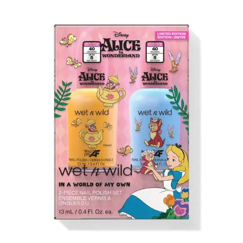 x Alice In Wonderland In A World Of My Own 2 Piece Nail Polish Set