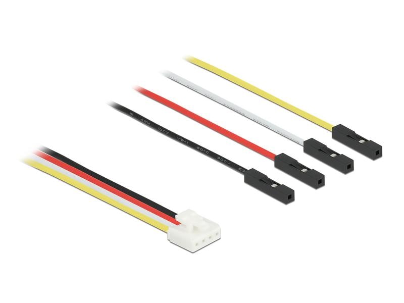 Delock Conversion IOT Kabel 10 cm Delock Conversion IOT Grove Kabel 4 Pin Stecker zu 4 x Jumper Buchse 10 cm
