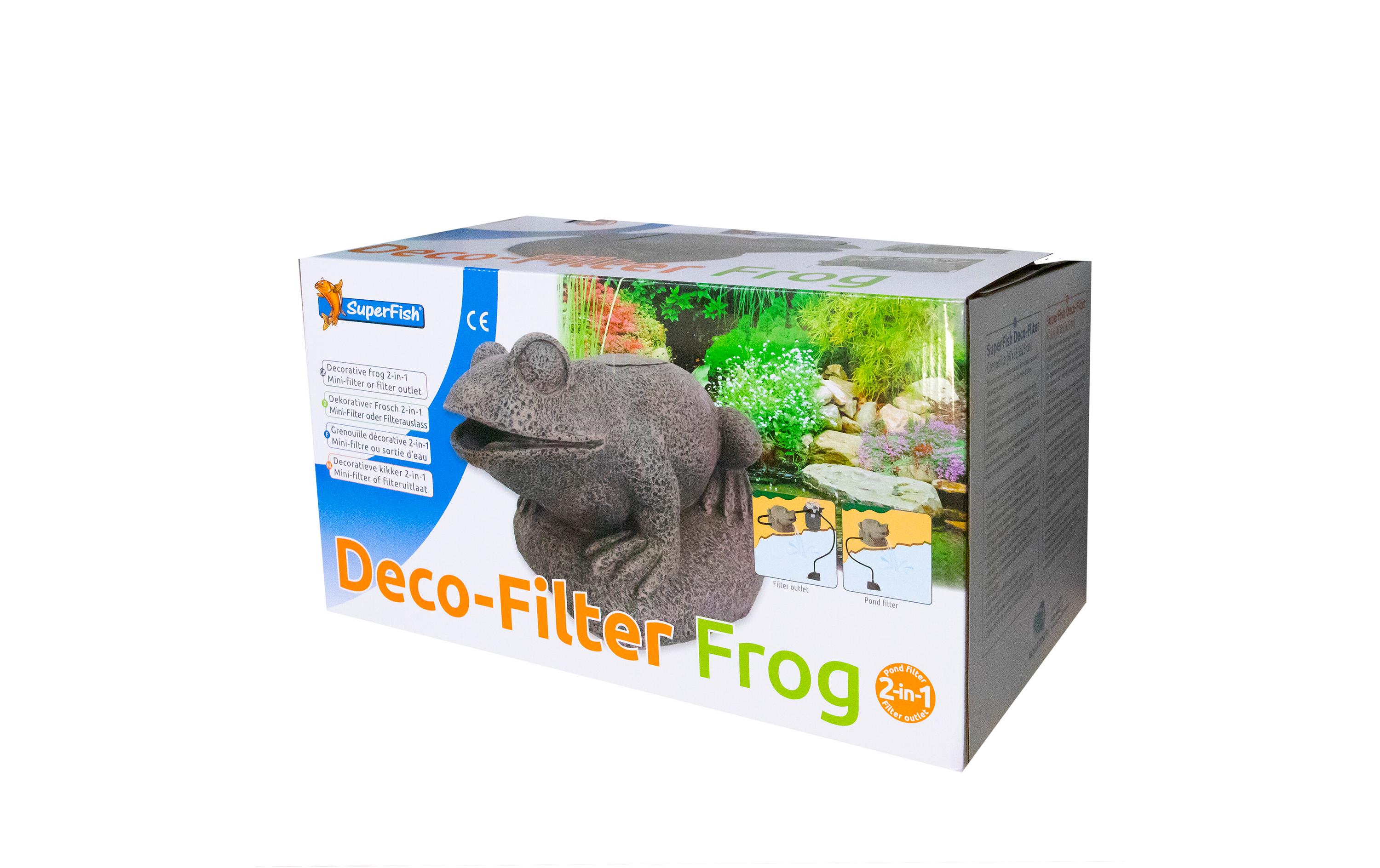 Deko-Filter Frosch<br>Dekorative Filter-Figur
