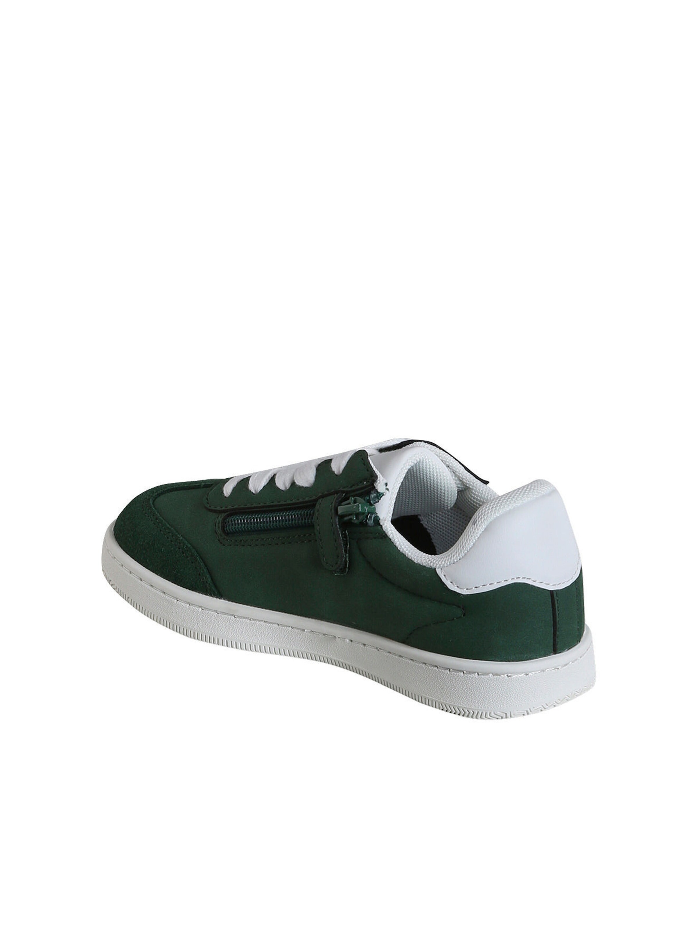 Vertbaudet Zweifarbige Kinder Sneakers mit Reißverschluss grün
