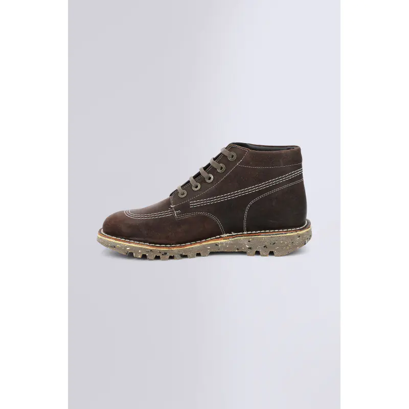 NEORALLYE MARRON ORANGE ROUILLE BOTTINES Cuir Homme