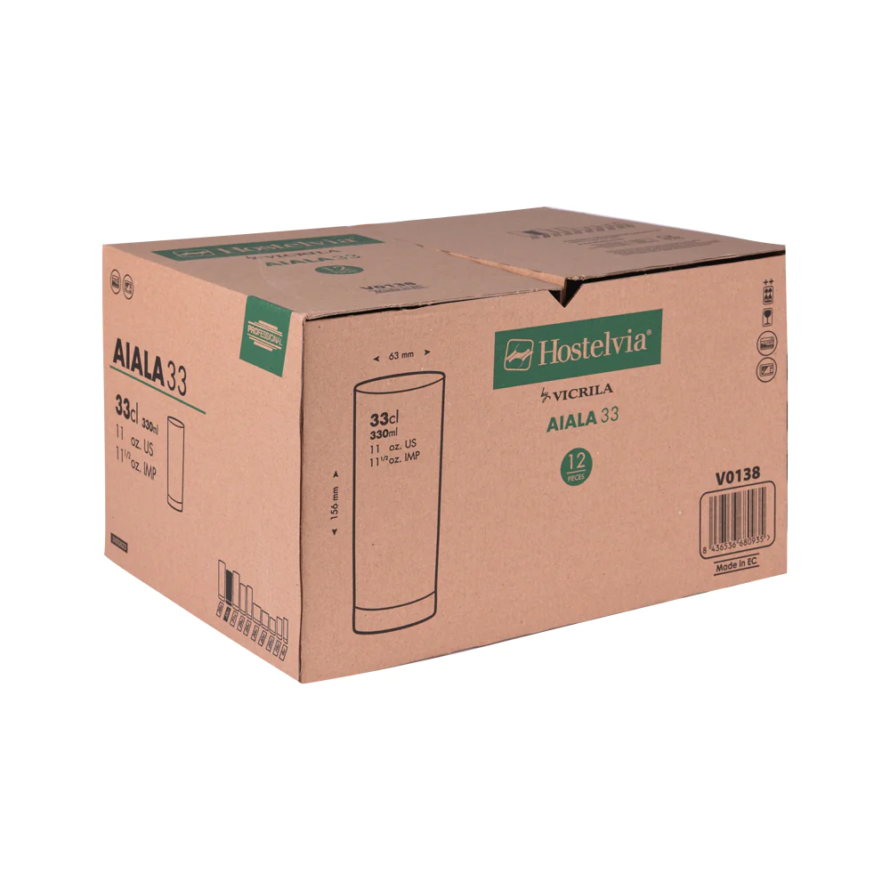 Boîte de 12 gobelets forme haute Aiala 29 cl Vicrila