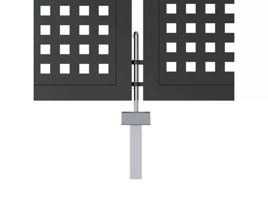 Portail de jardin anthracite 300 x 150 cm acier
