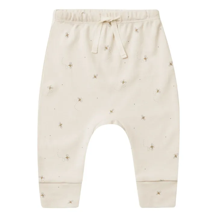 Quincy Mae Pantalon Droit Abeilles | Blanc cassé