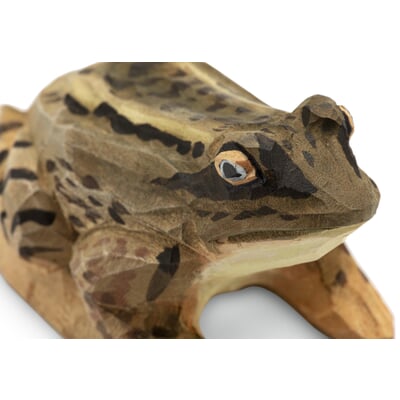 Moorfrosch Lindenholz handgeschnitzt