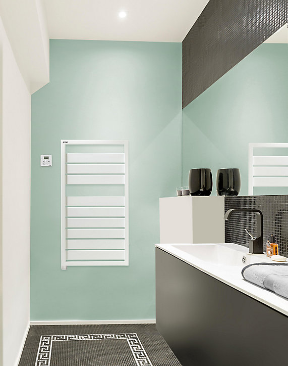 Sèche-serviettes électrique à inertie fluide Acova Astrakan blanc 500W