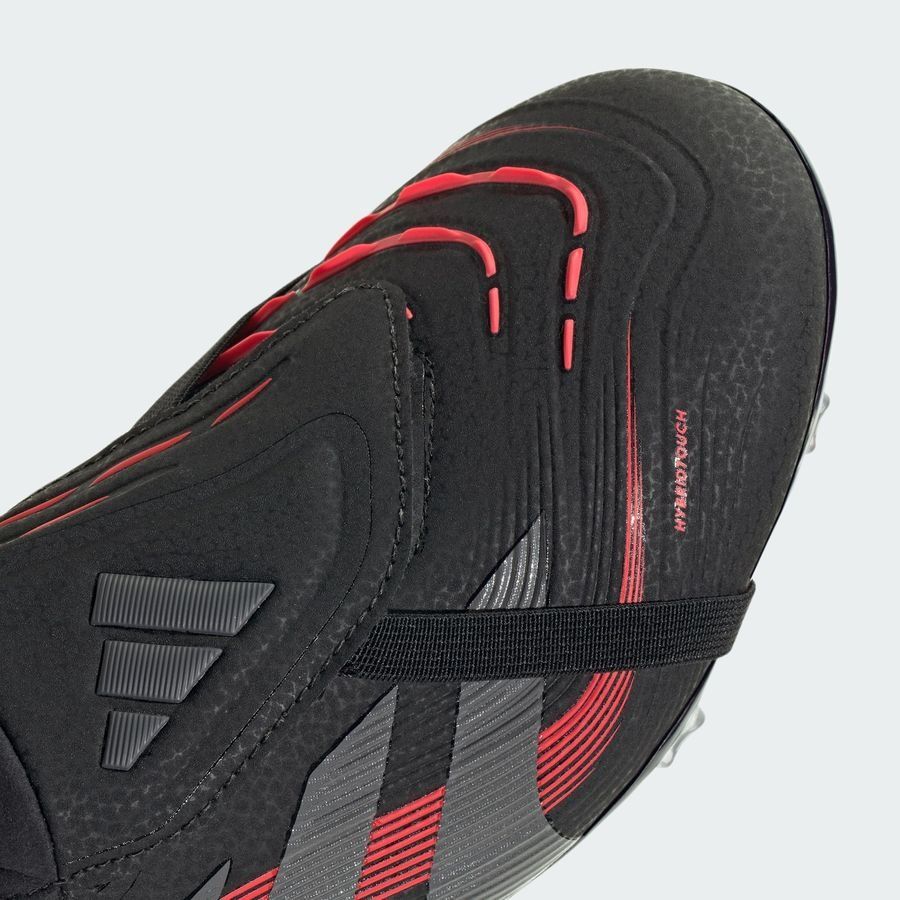 adidas Predator Pro Fold-over Tongue FG Stealth Victory - Noir/Gris/Lucid Red