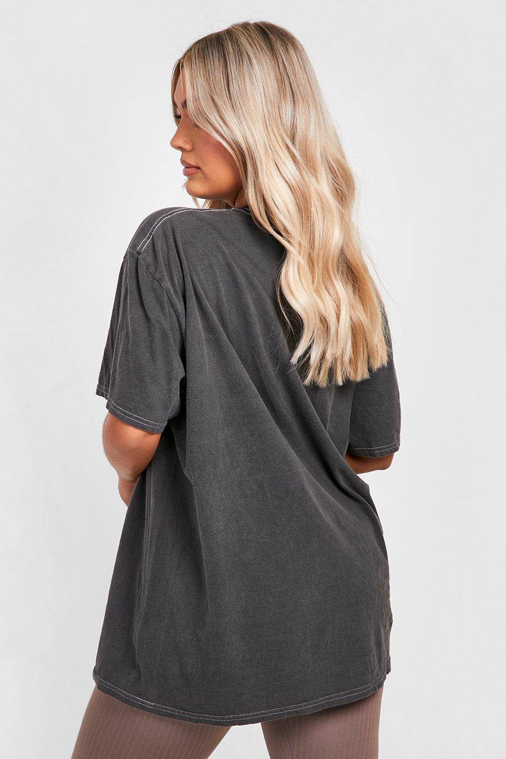 boohoo T-shirt oversize lavé Plus Arizona