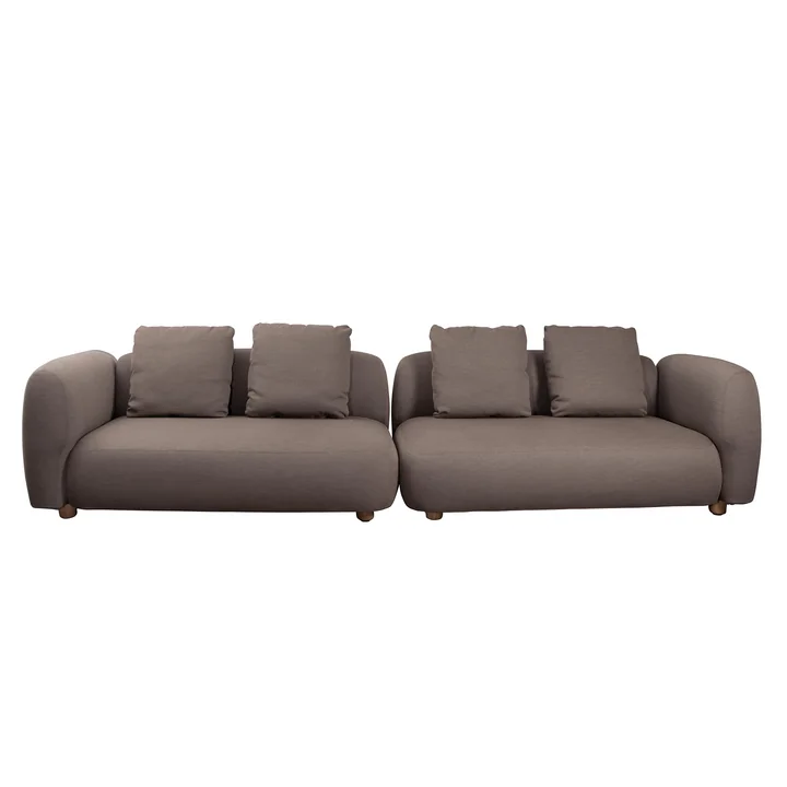 Cane-Line - Capture 2-Sitzer Sofamodul, links, taupe