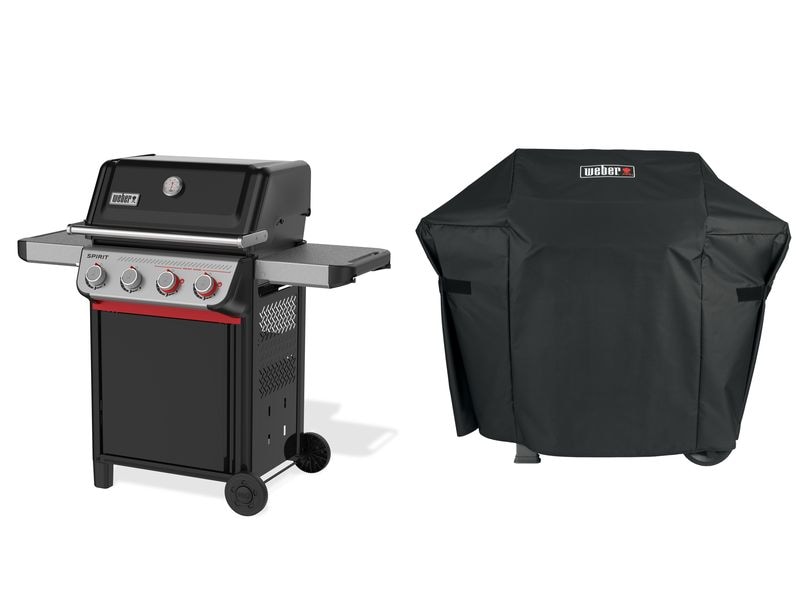 Weber Gasgrill SPIRIT E-425 GBS mit Abdeckung Gasgrill mit 4 Brenner