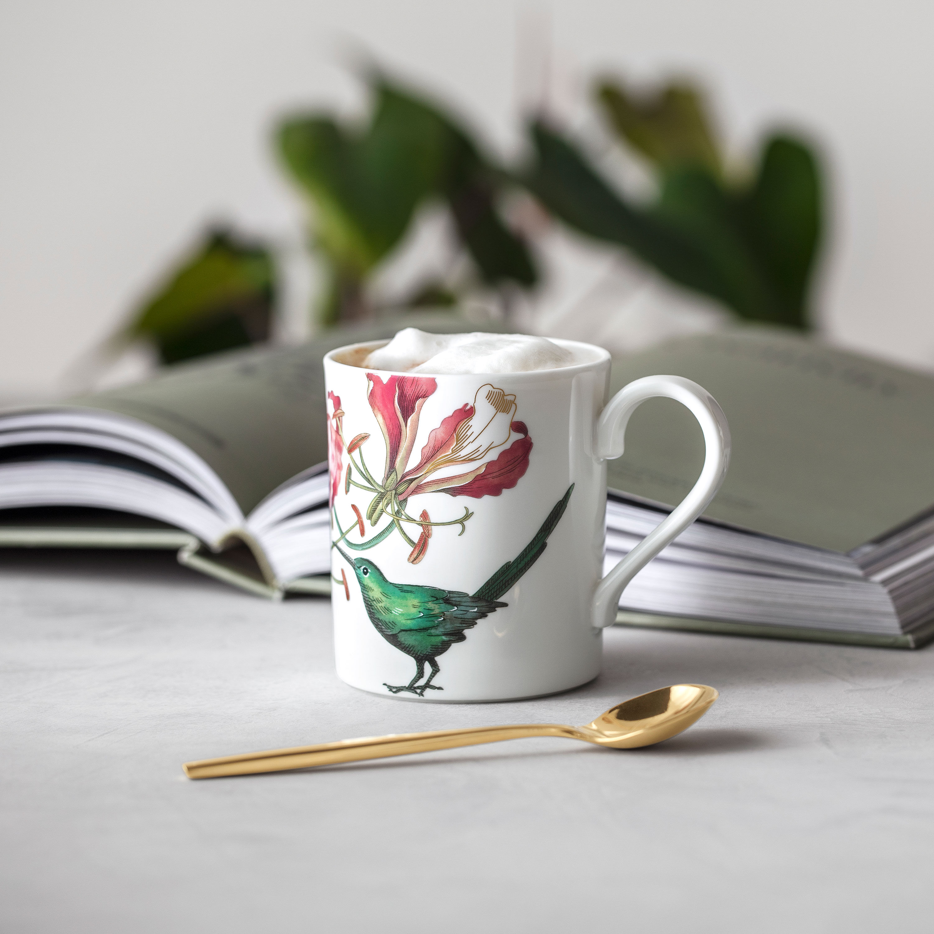 Avarua Mug Multi-colored, 8.8 oz, Premium Bone Porcelain