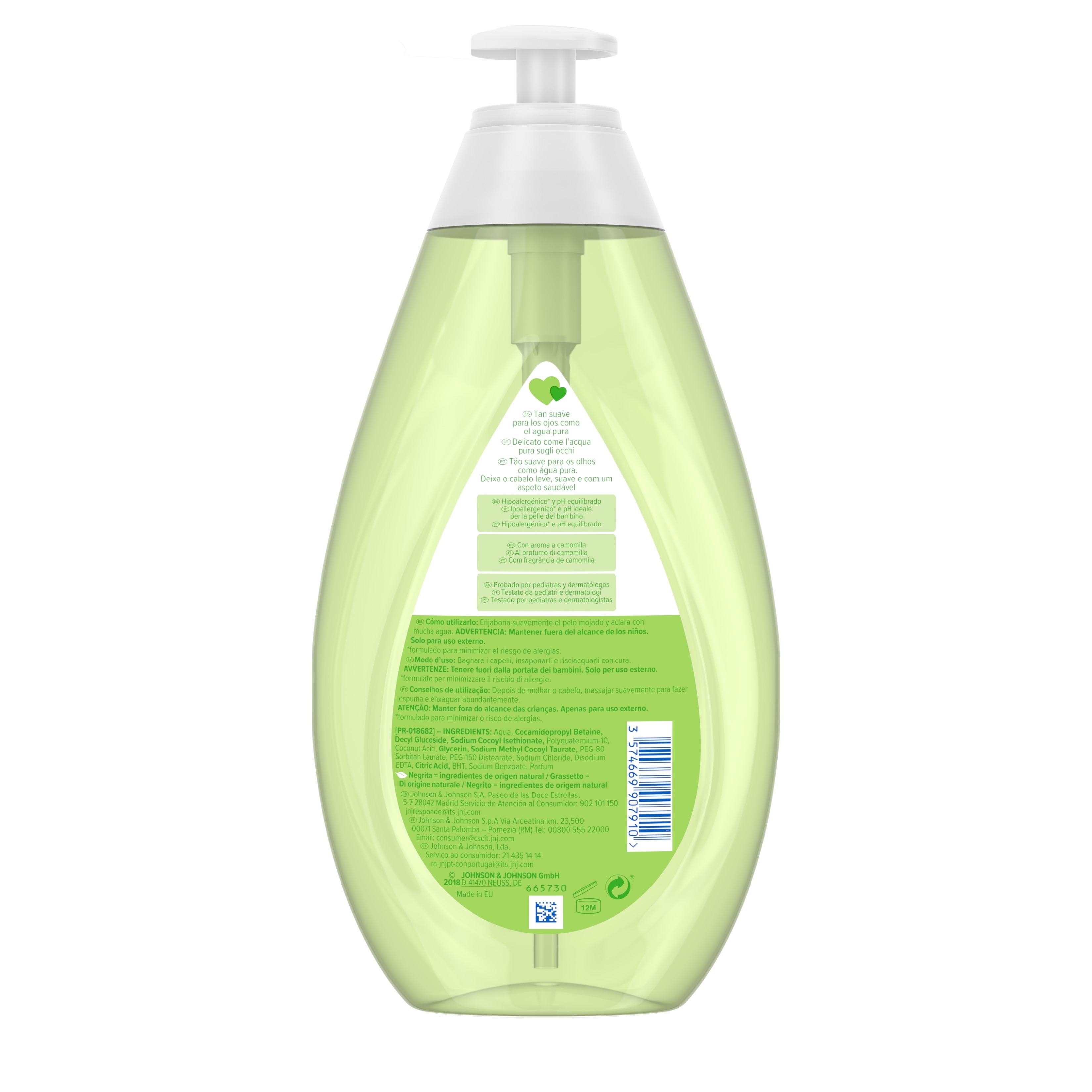 CHAMPÔ JOHNSON'S BABY CAMOMILA 750ML