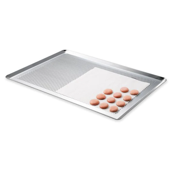 Plaque à pâtisserie micro-perforée professionnelle en aluminium 40 cm