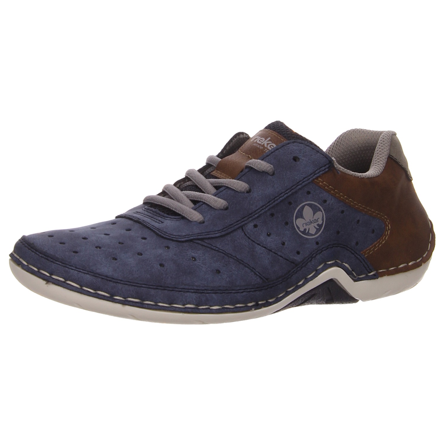 Rieker Schnürhalbschuh blau blau