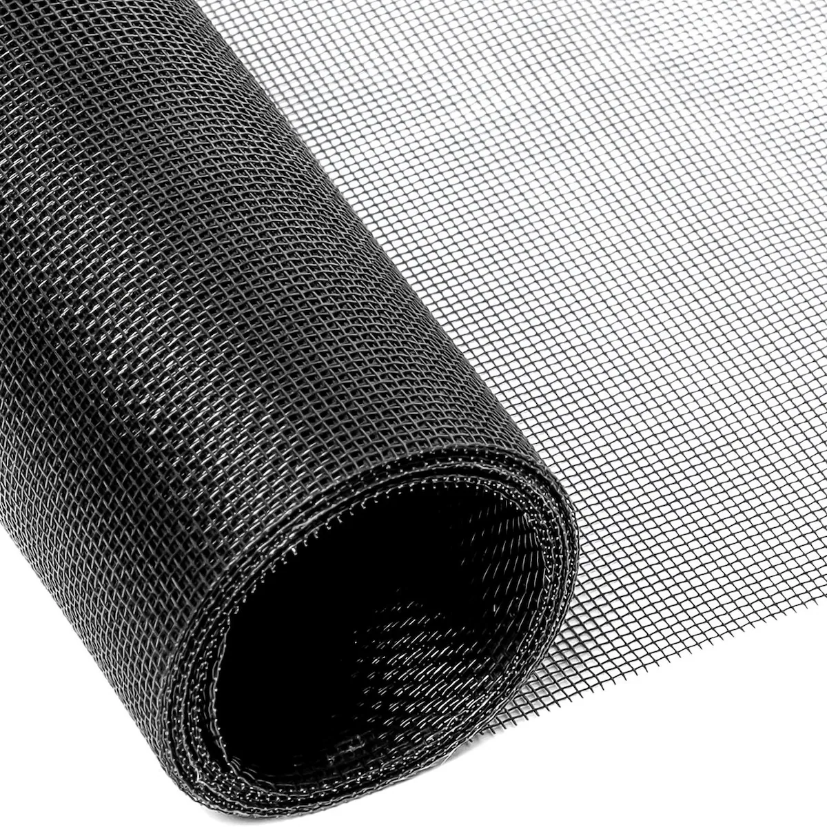 Fluenett Insektnett Vindusdør Glassfiber 120 cm (svart)