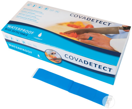 Covadetect Pansement Bleu Détectable 3x12cm Imperméable 100 Pièces (30120w)