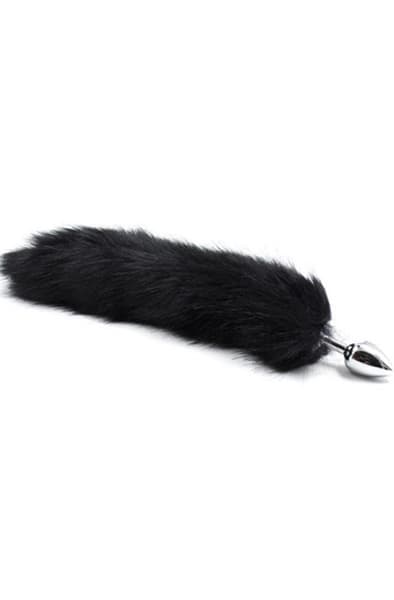 Fox Tail Plug Black Analplugg med hale
