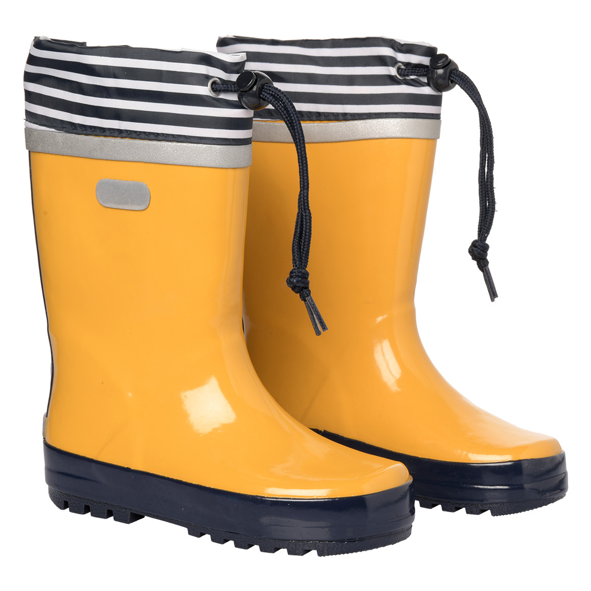 Topolino Kinder Gummistiefel mit Tunnelzug gelb