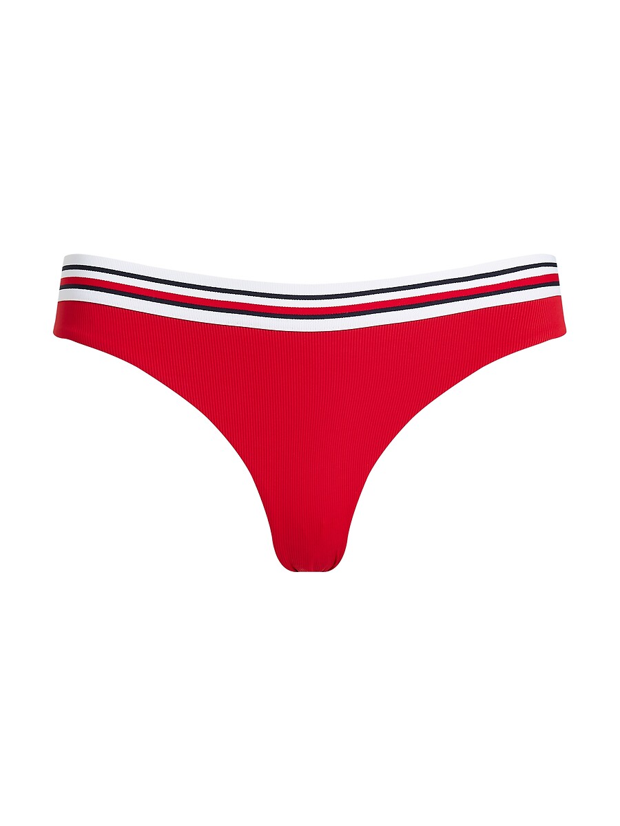 TOMMY HILFIGER<br>Calcinha biquíni TH Global Stripe