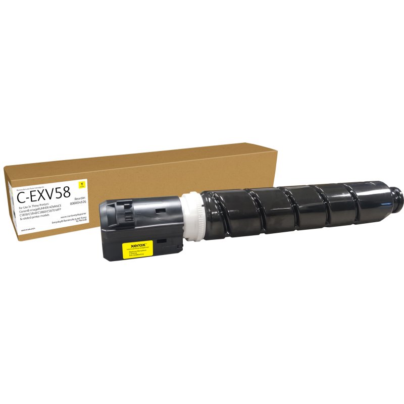 Toner remanufacturé Jaune Everyday™ de Xerox compatible avec Canon C-EXV58 (3766C002AA), Capacité standard