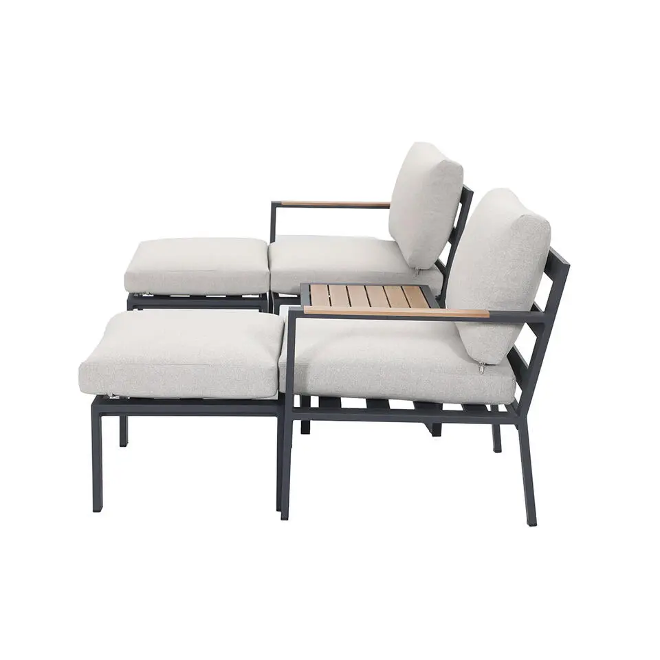 Garden Impressions Cinto balkon loungeset 5-delig - donker grijs