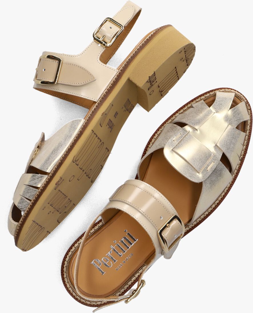 PERTINI gouden pertini sandalen 32718