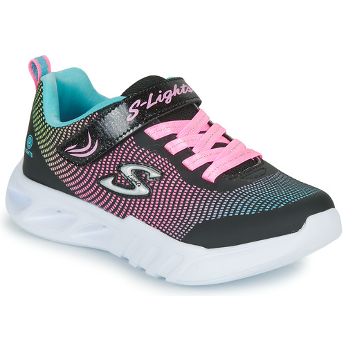 Skechers - FLICKER FLASH - Noir / Rose / Bleu