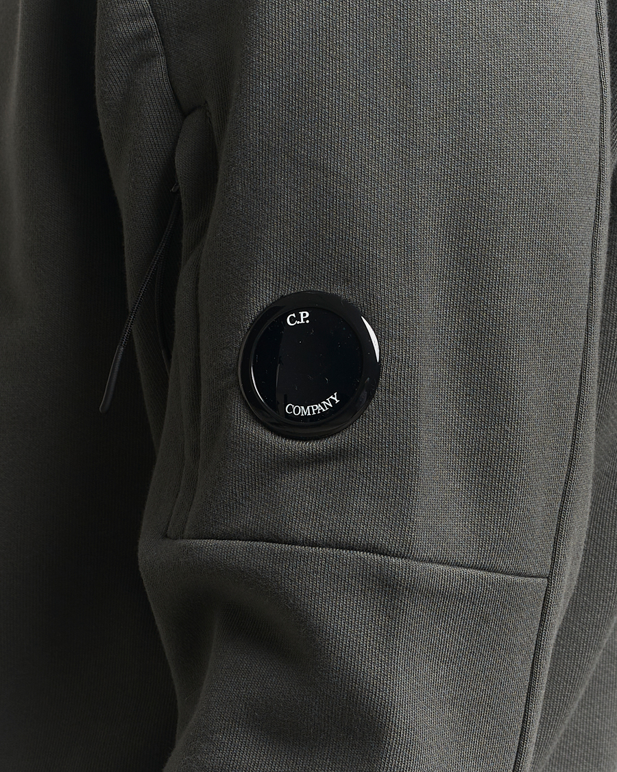 C.P. Company Diagonal Raised Fleece Lens Sweatshirt Grey