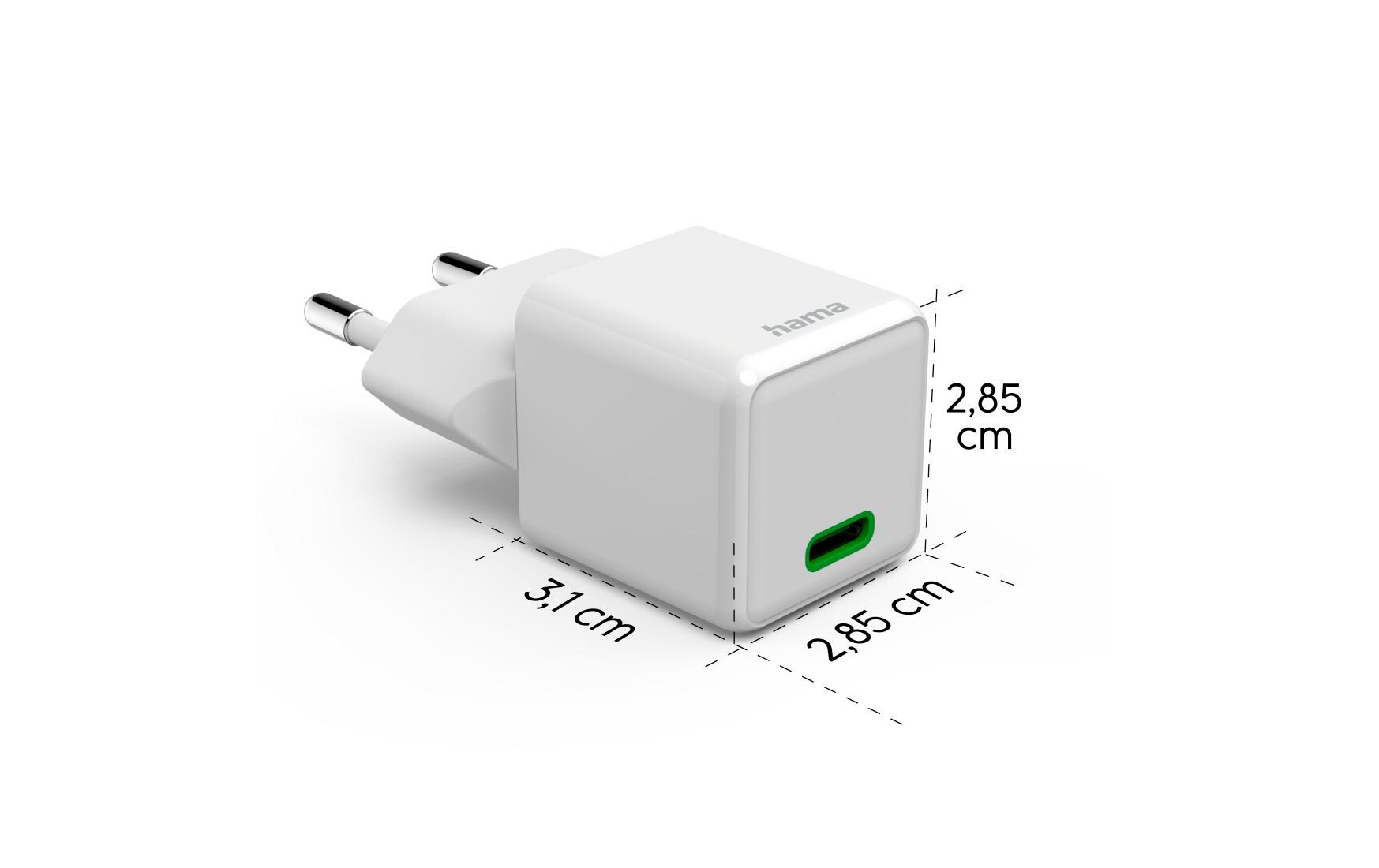 USB-Wandladegerät Gan charger USB-C 30 W WeissSuper-Mini-GaN-Ladegerät USB-C