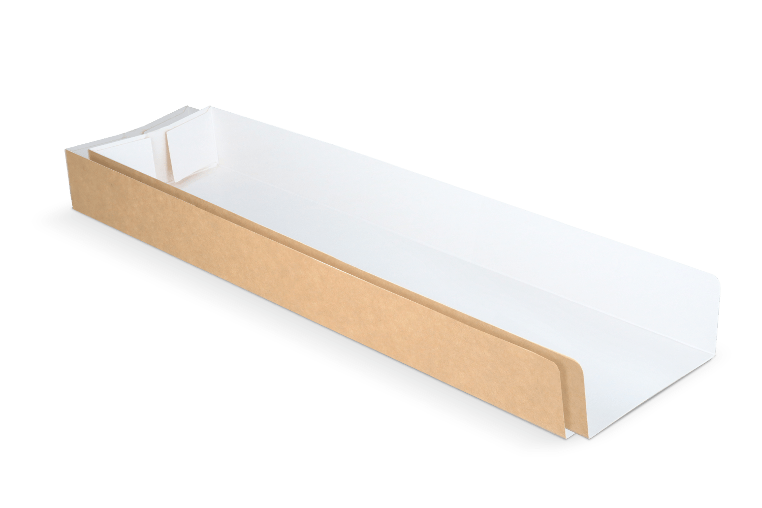 Panini tray kraft/wit BIO