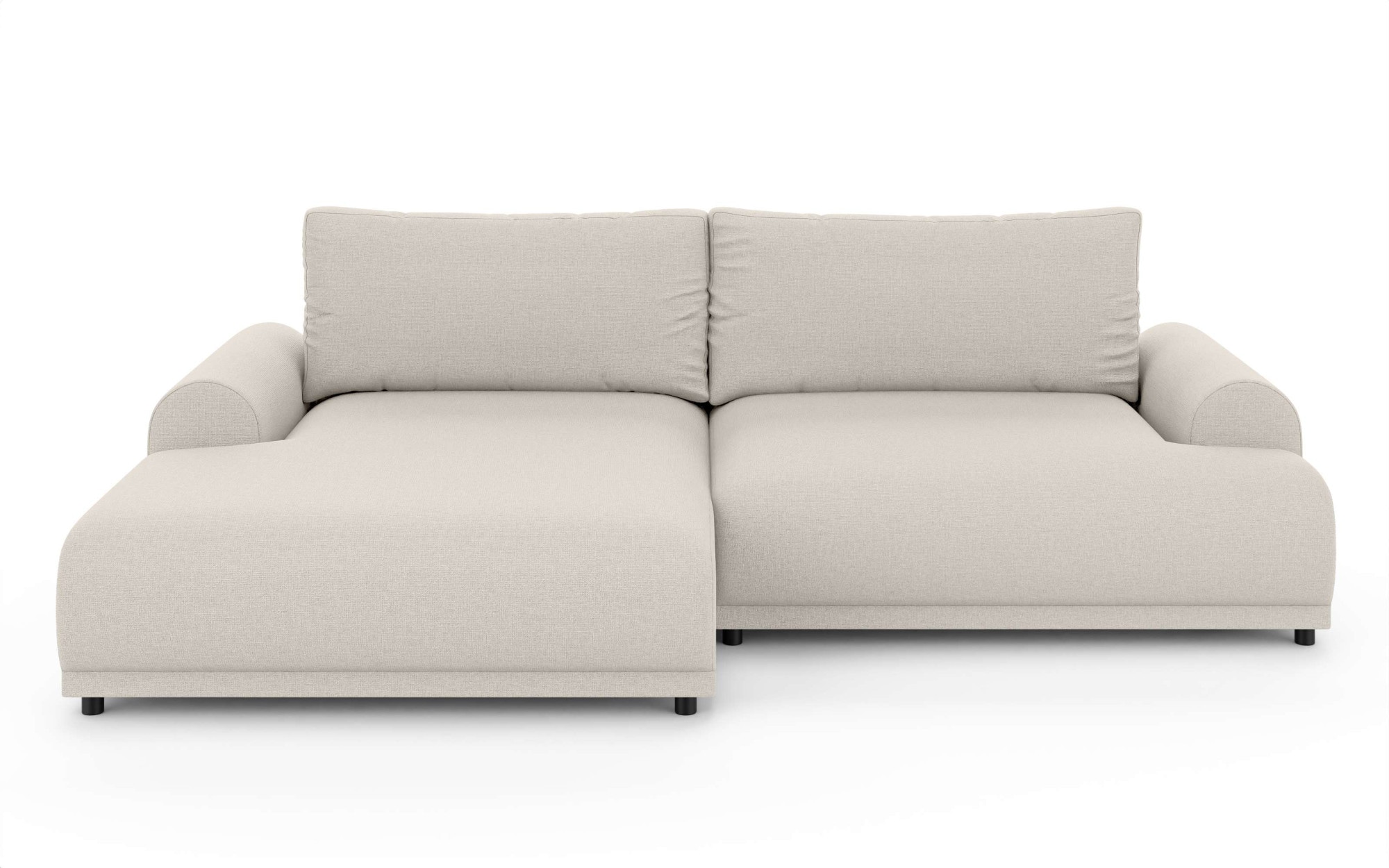 Home affaire Ecksofa »Marsby, mit Bettfunktion und Bettkasten, Masse: B/H/T 242/65/145 cm« L-Form mit Wellenunterfederung, Recamiere links oder rechts bestellbar