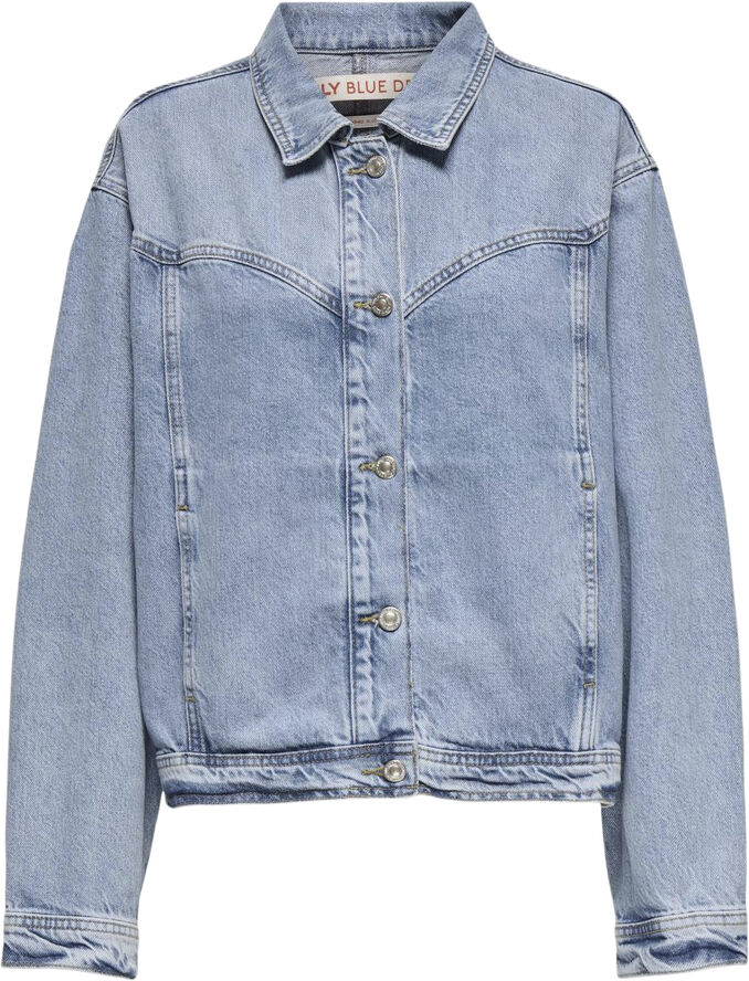 ONLY ONLSUNSET LS RHINESTONE JACKET RED Light blue denim