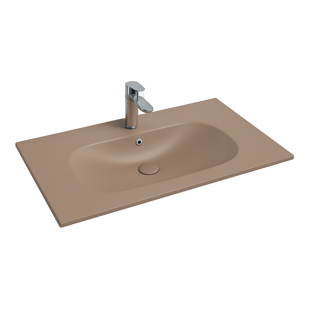 Isvea Infinity wastafel 80x50cm taupe