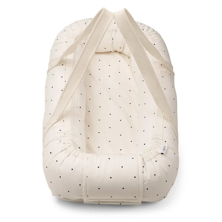 LIEWOOD - Gro Babynest / -trage, klassisch gepunktet, dumbo grey