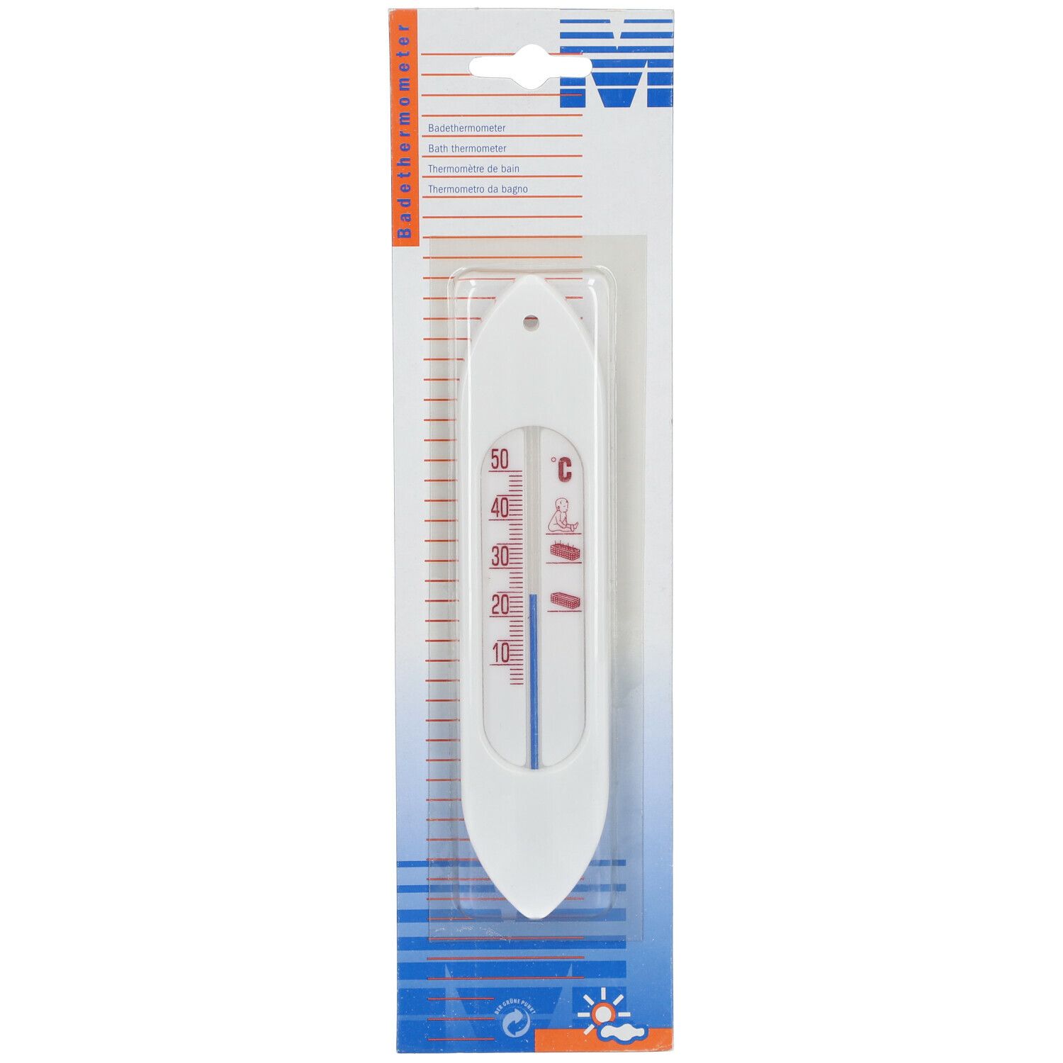 Badethermometer blau