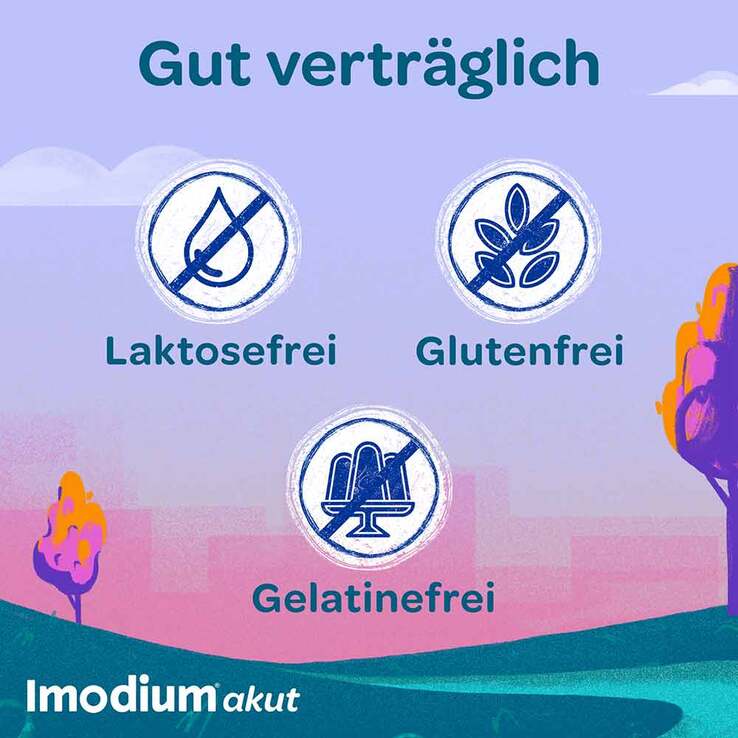 Imodium akut Duo - bei akutem Durchfall mit Blähungen, 12 St