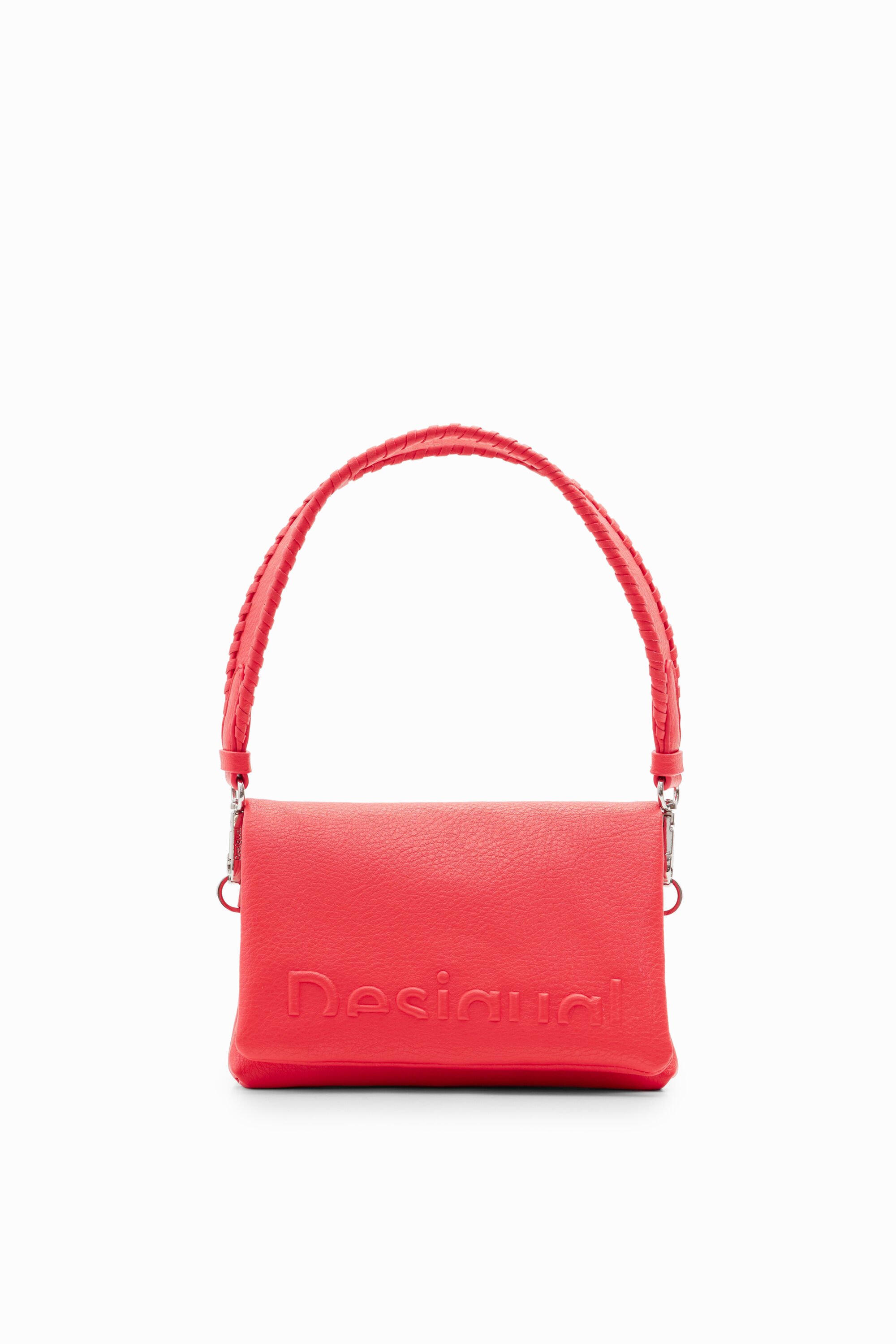 Mini sac à bandoulière demi-logo