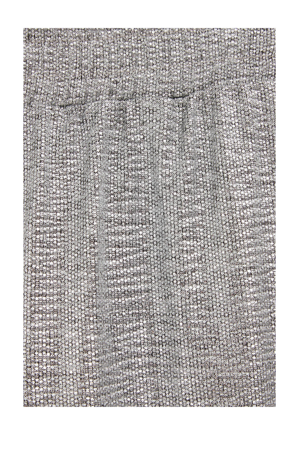 WE Fashion straight fit broek zilver