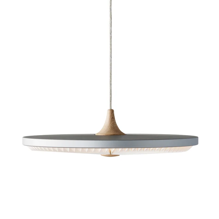 Le Klint - Soleil LED-Pendelleuchte Ø 50 cm, Papierschirm, silver cloud
