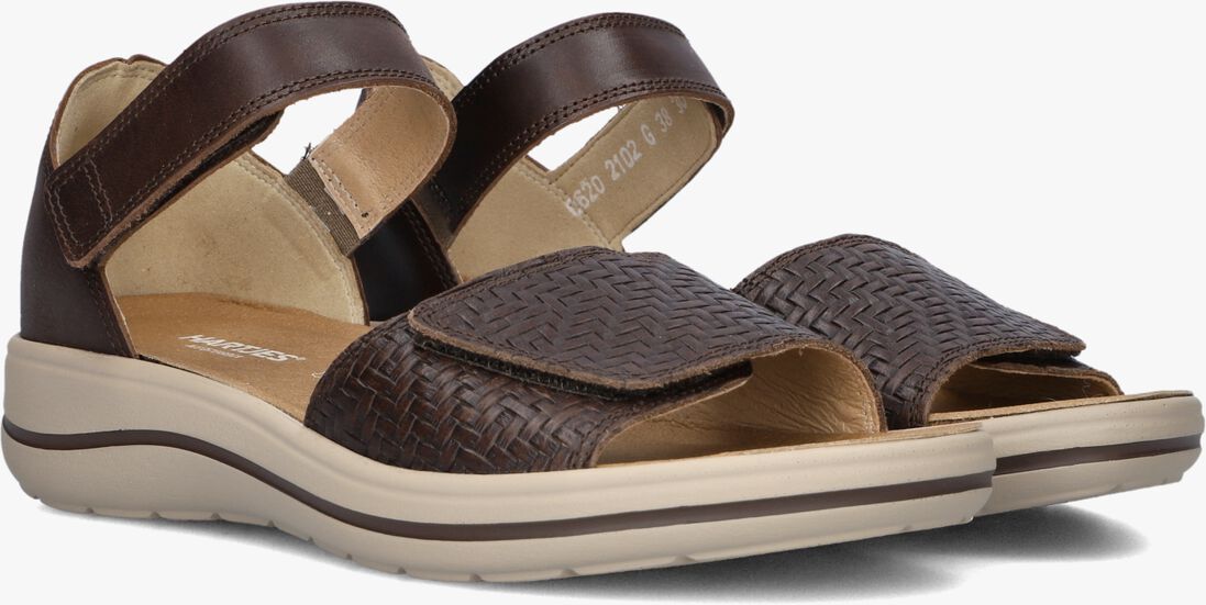 bruine hartjes sandalen pop