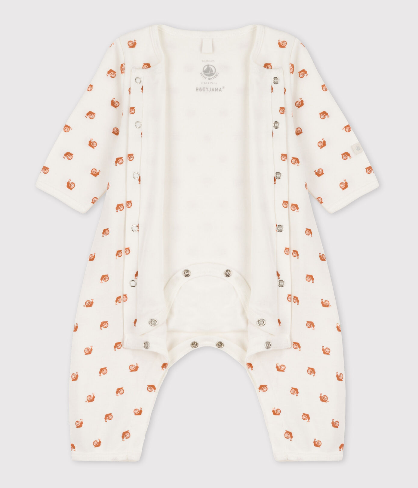 Bodyjama sans pieds imprimé bébé en coton