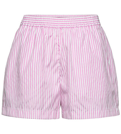 Rosemunde Shorts - Efeu - Pink-a-Boo Stripe