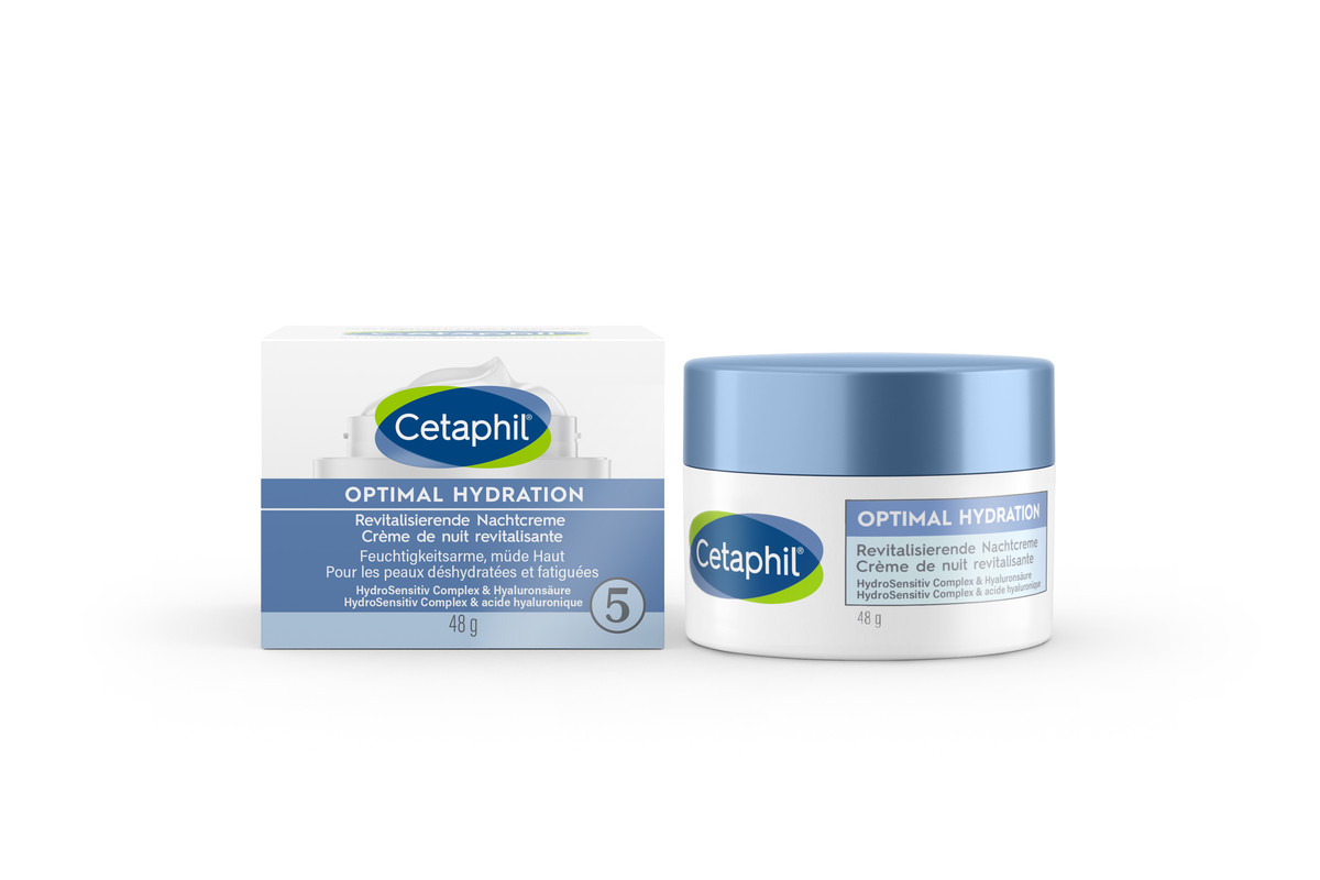 CETAPHIL Optimal Hydration Creme revitalisierende Nachtcreme Topf 48 g