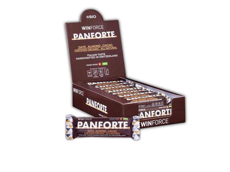 WINFORCE Riegel Panforte Bar Date-Almond-Cacao, 5 Stück Bio-Mandelriegel mit Früchten