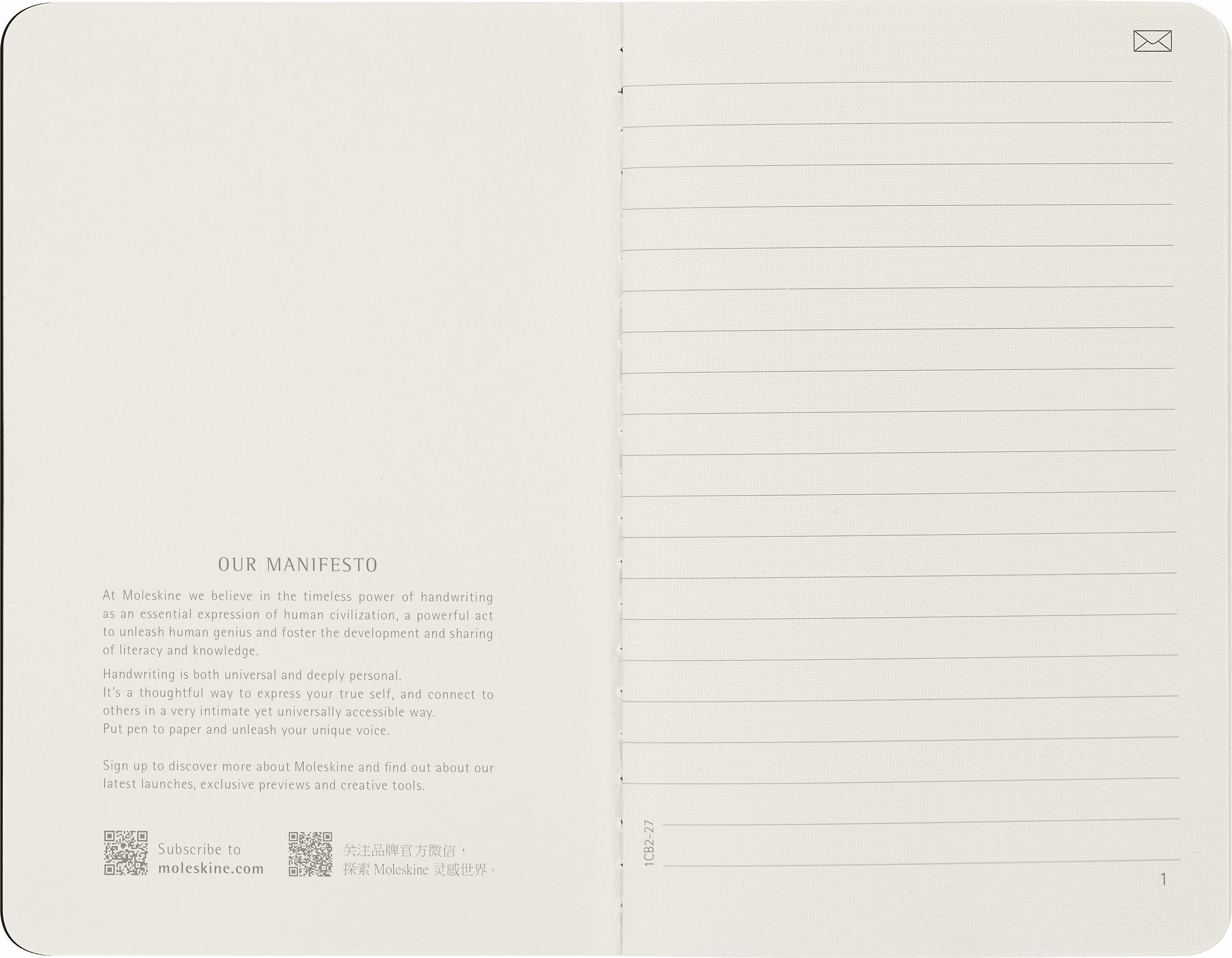 Smart Cahier Pocket Set of 2, ruled